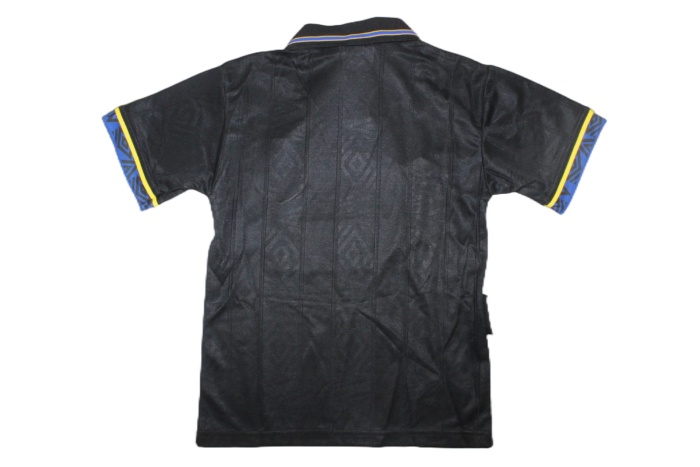 Kids-Manchester Utd 93/95 Away Black Soccer Jersey