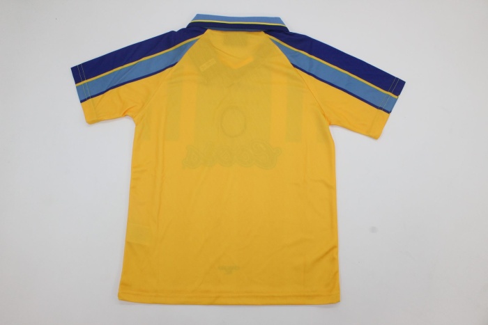 Kids-Chelsea 95/97 Away Yellow/Blue Soccer Jersey
