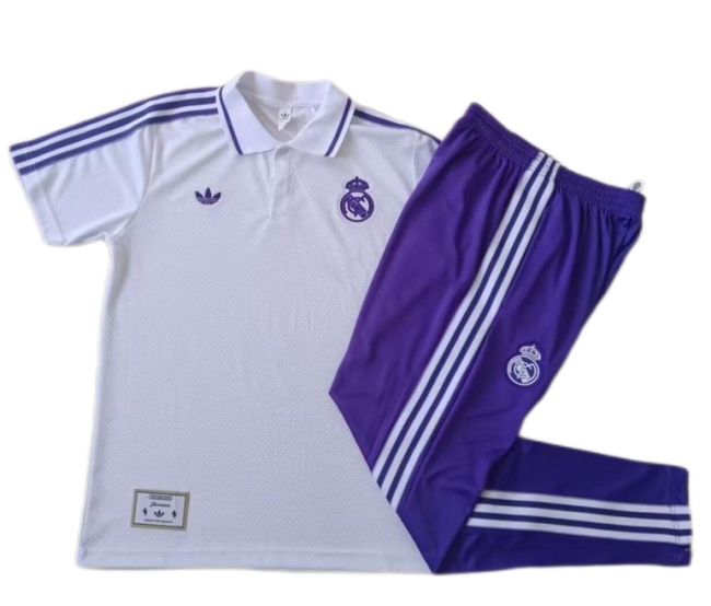 Real Madrid 25/26 White/Purple Training Kit