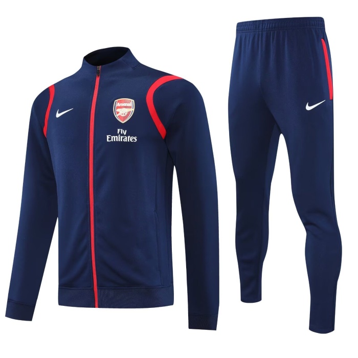 Arsenal 25/26 Tracksuit - Red/Navy Blue