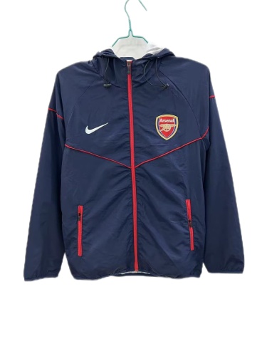 Arsenal 25/26 Wind Coat - Dark Blue/Red
