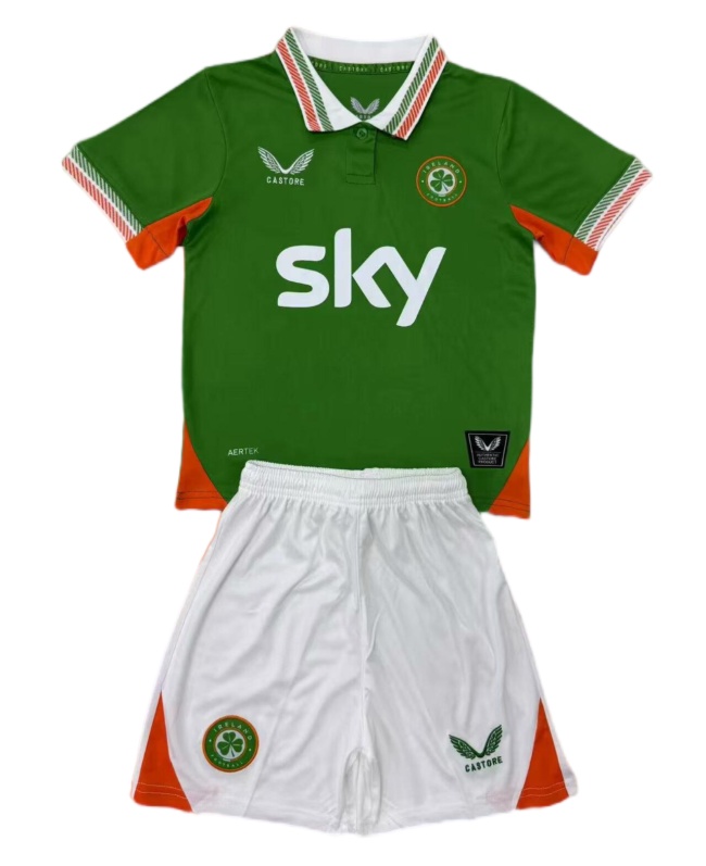 Kids-Ireland Women 25/26 Home Soccer Jersey