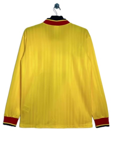 Arsenal 93/94 Away Yellow Long Soccer Jersey