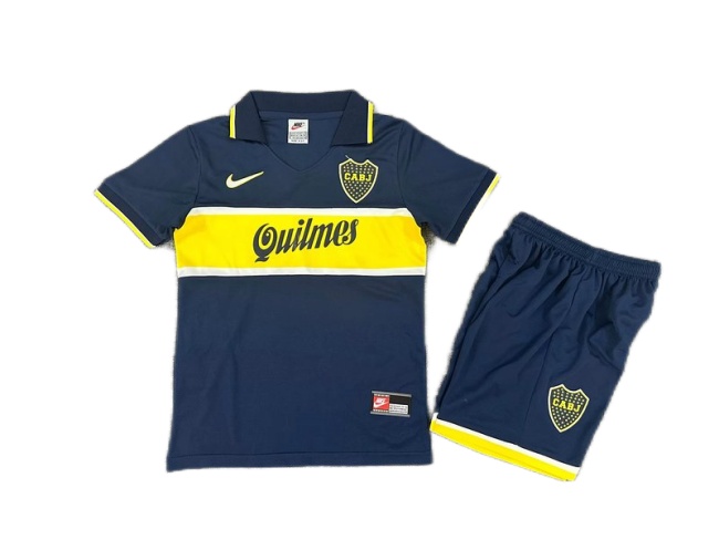 Kids-Boca juniors 96/97 Home Soccer Jersey