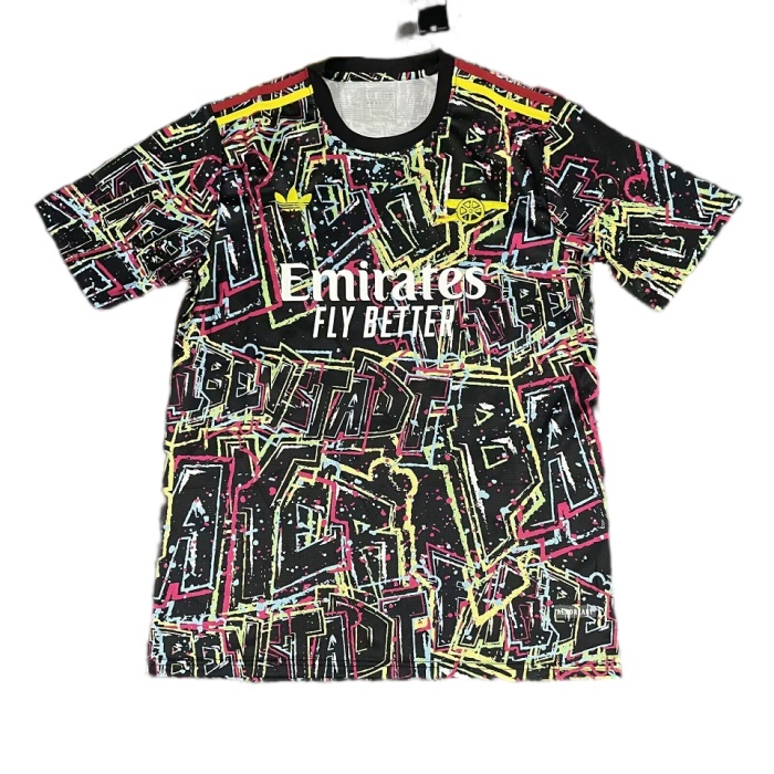 Arsenal 25/26 Black/Yellow/Pink Training Jersey
