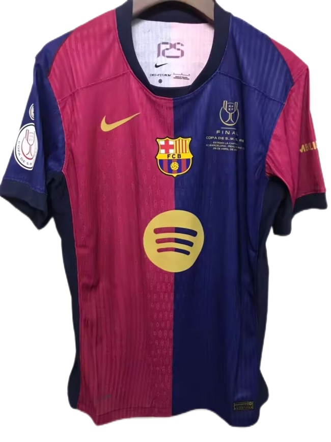 Barcelona 24/25 Home Copa De Rey Final Jersey(Player