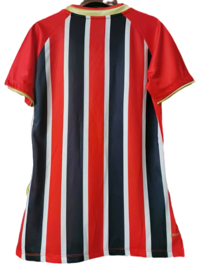 Sao Paulo Woman 25/26 Away Red/Black Soccer Jersey