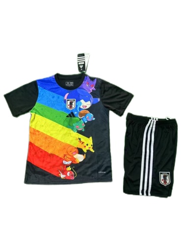 Kids-Japan 25/26 Special Black Pokeman Soccer Jersey