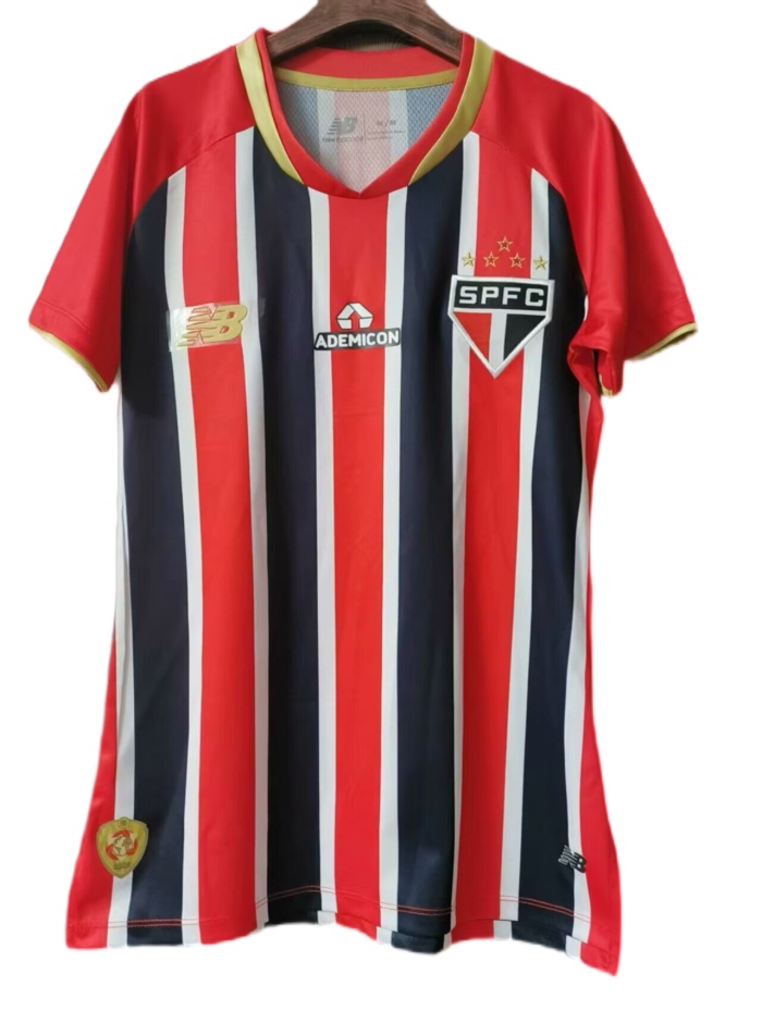 Sao Paulo Woman 25/26 Away Red/Black Soccer Jersey