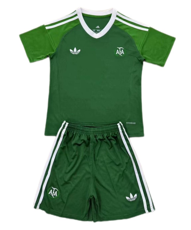 Kids-Argentina 25/26 GK Green Soccer Jersey