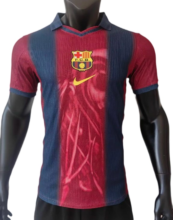 Barcelona 25/26 Special Dark Blue/Red Jersey(Player)