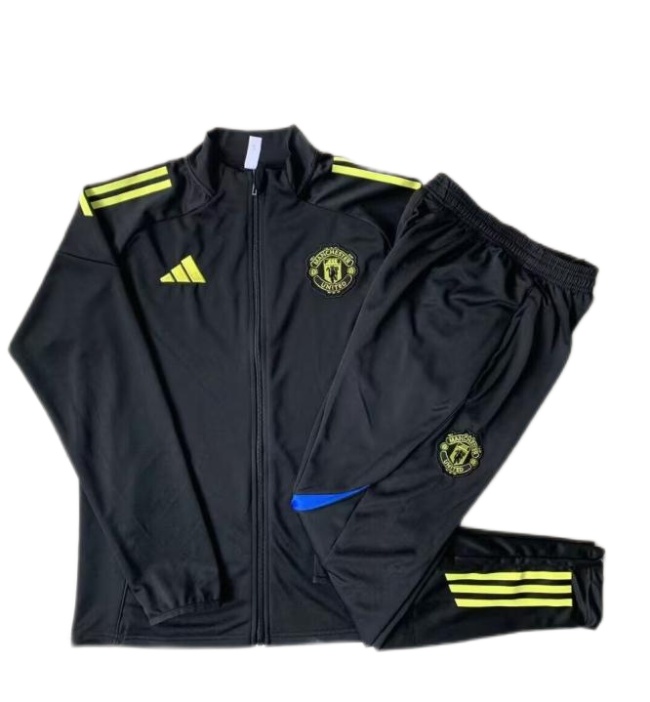 Man Utd 25/26 Tracksuit - Black/Yellow