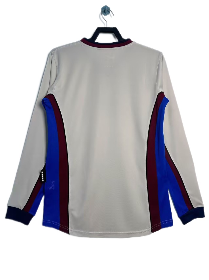 Barcelona 98/99 Away Long Soccer Jersey