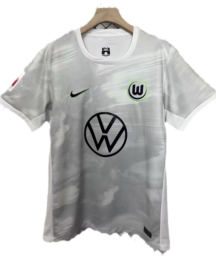 Wolfsburg 25/26 Away Grey Soccer Jersey