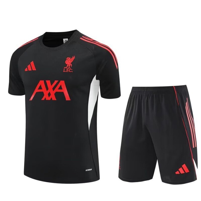 Liverpool 25/26 Black/Red Training Kit Jerseys