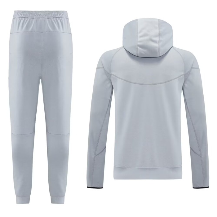 Barcelona 25/26 Hoodie Tracksuit - Grey