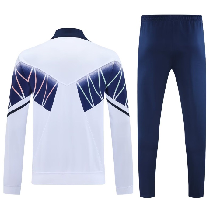 Italy 25/26 Retro Tracksuit - White/Navy Blue