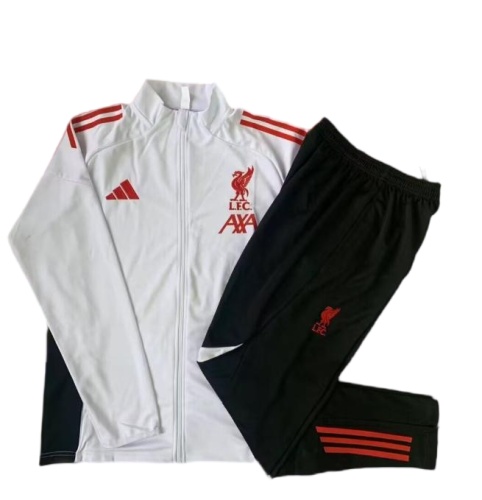Kids Liverpool 25/26 Tracksuit - White/Red/Black