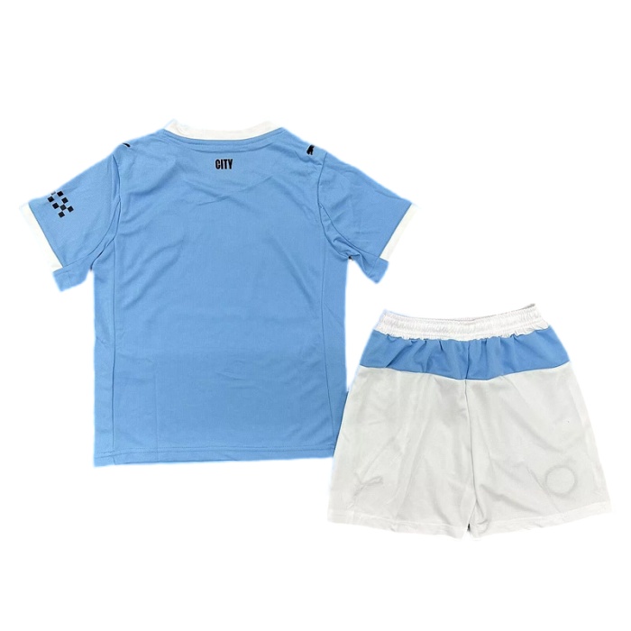 Kids-Manchester City 25/26 Home Soccer Jersey