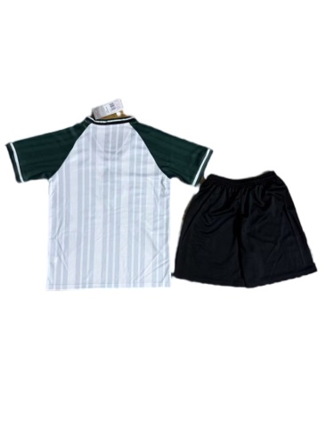 Kids-Liverpool 93/95 Away White Soccer Jersey