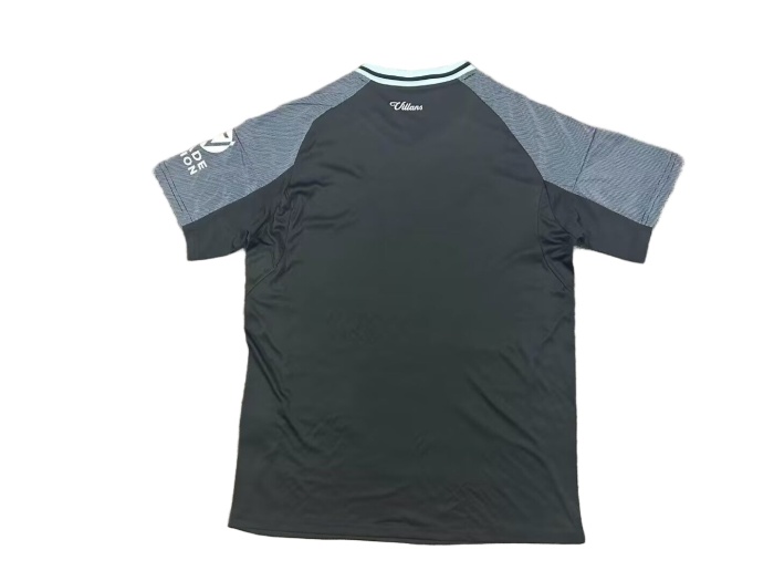 Aston Villa 25/26 Away Black Soccer Jersey