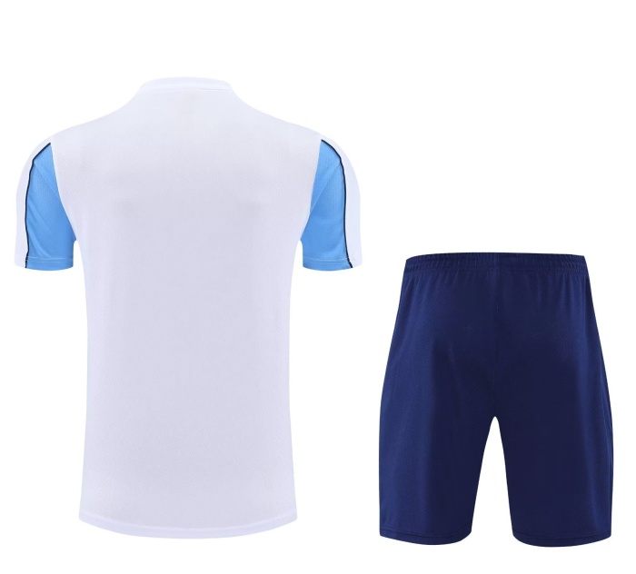 Man City 25/26 White/Blue Training Kit Jersey