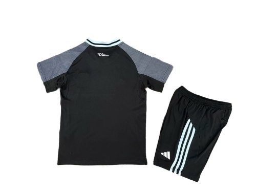 Kids-Aston Villa 25/26 Away Black Soccer Jersey