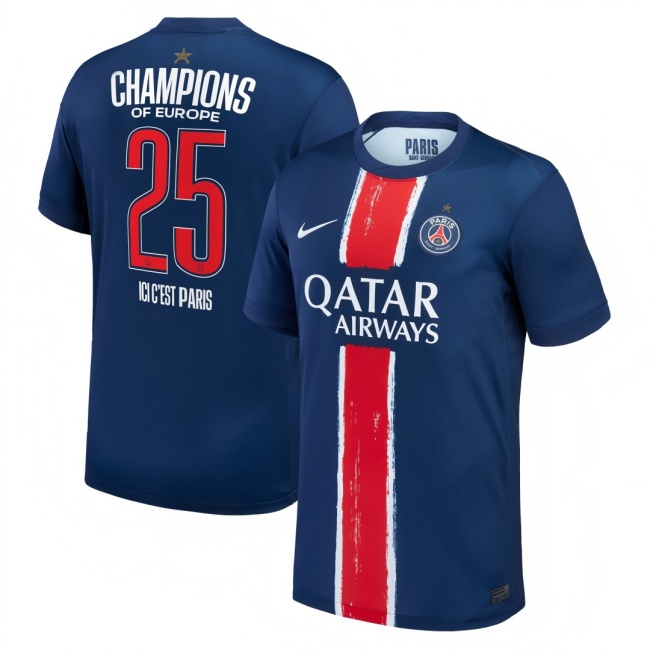 PSG 24/25 CHAMPIONS OF EUROPE #25 Jersey(Player)