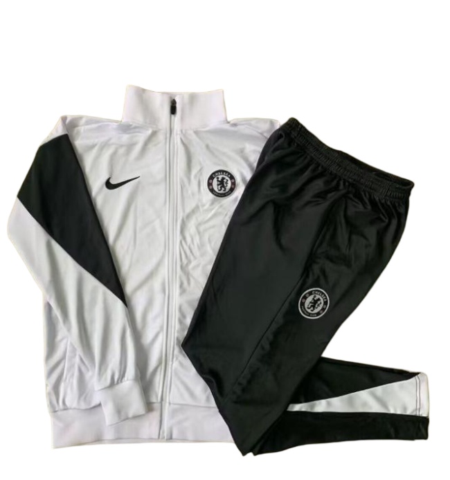 Chelsea 25/26 Tracksuit - White/Black