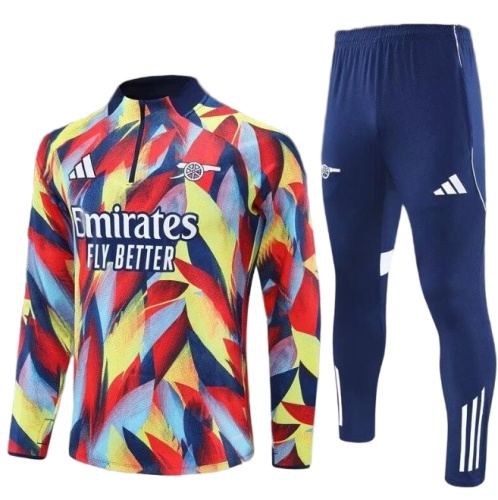 Kids Arsenal 25/26 Tracksuit - Yellow/Red
