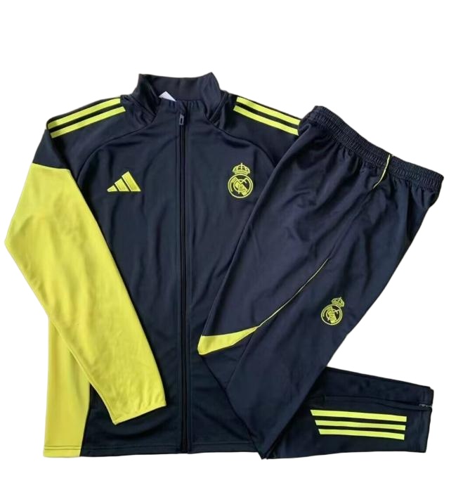 Kids Real Madrid 25/26 Tracksuit - Dark Grey
