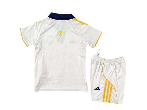 Kids-Al-Nassr 25/26 Third White/Yellow Soccer Jersey