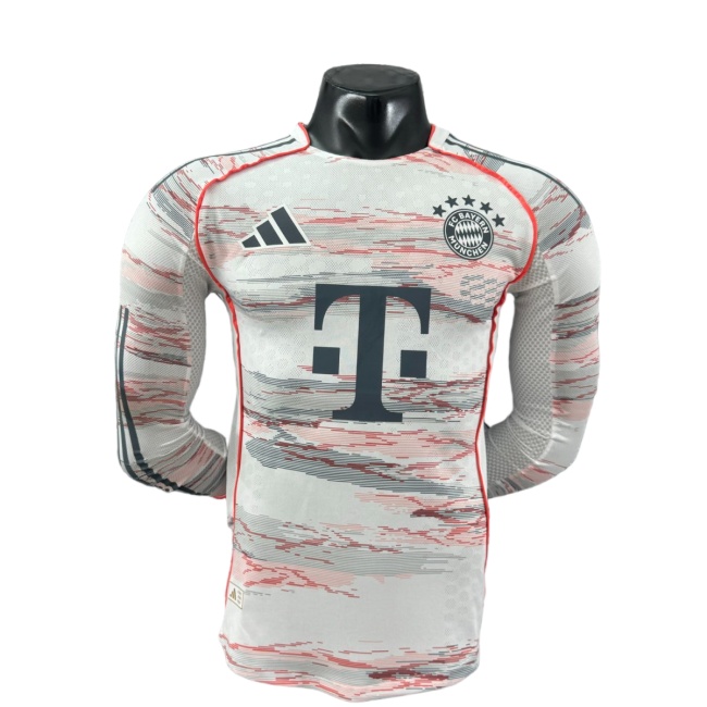 Bayern Munich 25/26 Away White Long Jersey(Player)