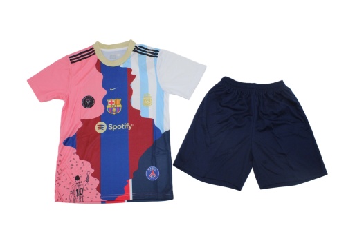 Kids-Inter Miami 24/25 Special Messi Combine Soccer Jersey