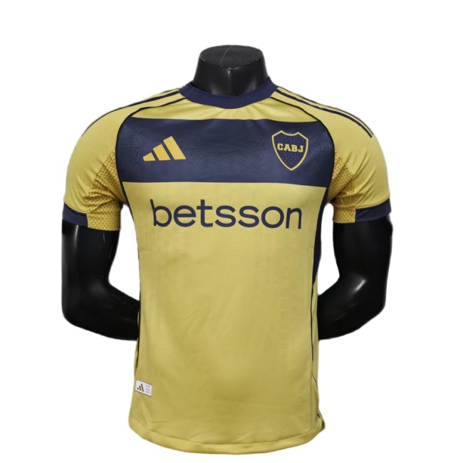 Boca Juniors 25/26 Away Yellow Soccer Jersey(Player)