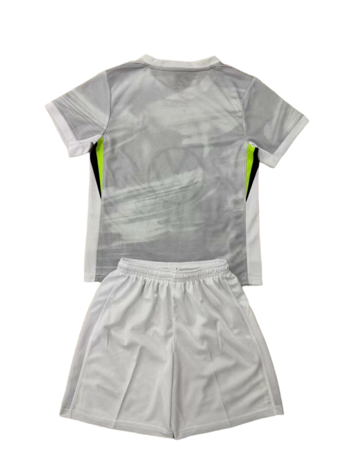 Kids-Wolfsburg 25/26 Away Grey Soccer Jersey