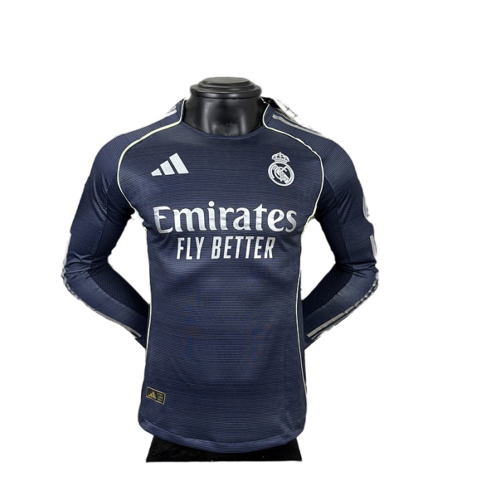 Real Madrid 25/26 Away Navy Long Jersey(Player)
