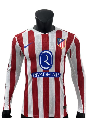 Atletico Madrid 25/26 Home Long Jersey(Player)