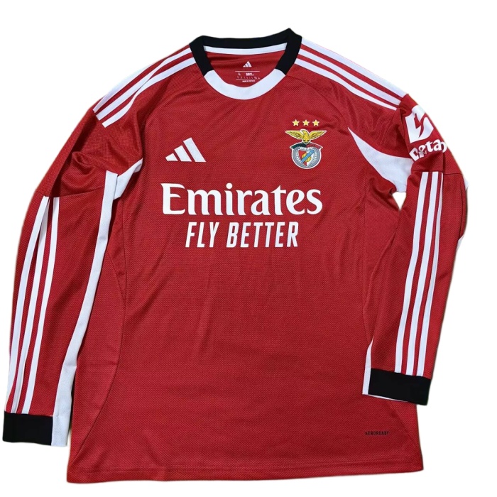 Benfica 25/26 Home Long Soccer Jersey