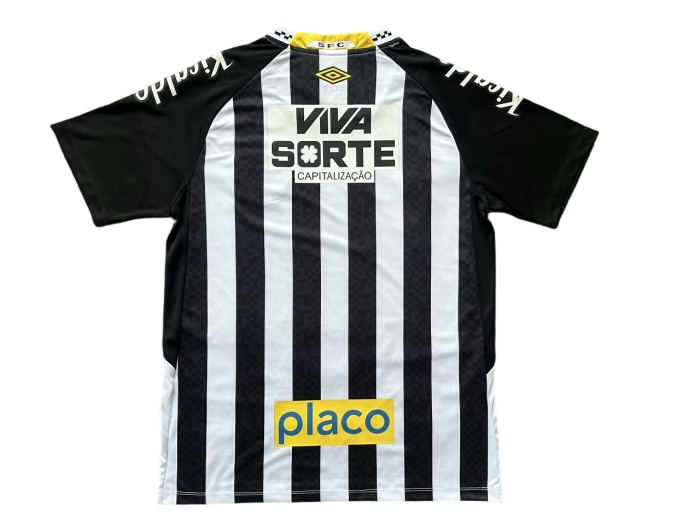 Santos 25/26 Away Black/White Sponsor Jersey