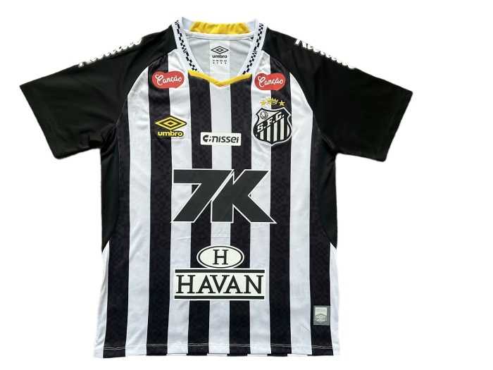 Santos 25/26 Away Black/White Sponsor Jersey
