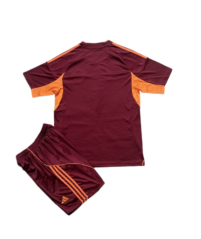 Kids-Roma 25/26 Home Leaked Soccer Jersey