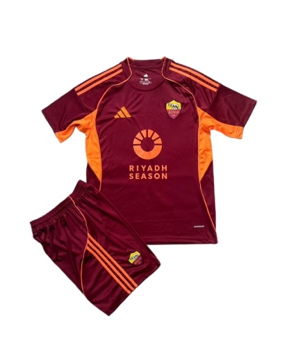 Kids-Roma 25/26 Home Leaked Soccer Jersey