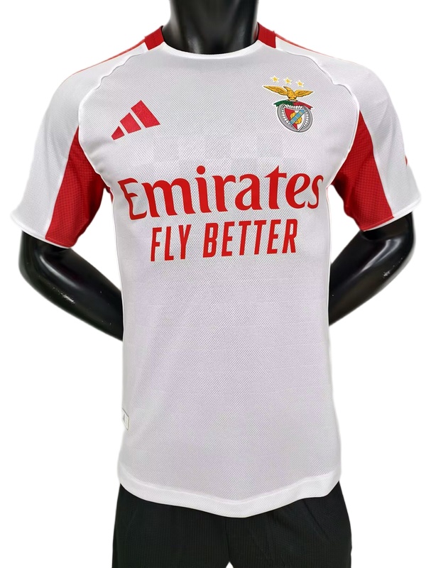 Benfica 25/26 Third White/Red Soccer Jersey(Player)