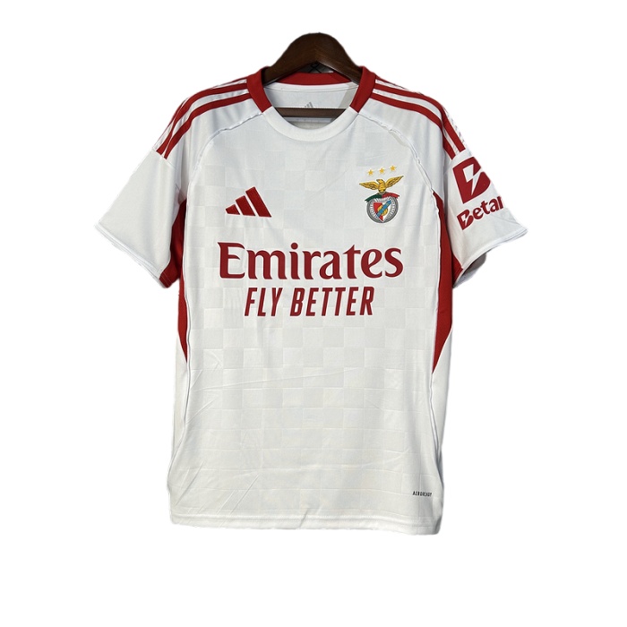 Benfica 25/26 Third White/Red Soccer Jersey