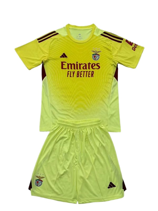 Kids-Benfica 25/26 GK Yellow Soccer Jersey
