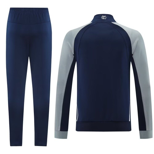 Real Madrid 25/26 Retro Model Tracksuit - Navy/Grey