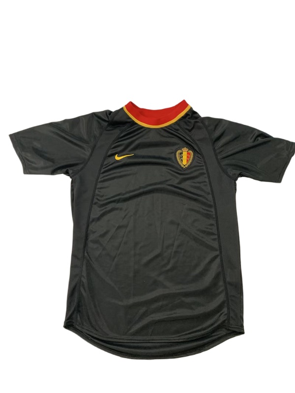 Belgium 2000 Away Black Soccer Jersey