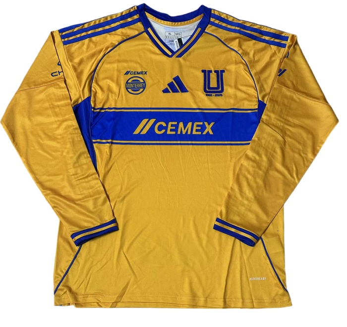Tigres UANL 25/26 Home Long Soccer Jersey