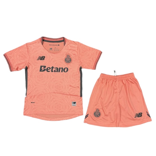 Kids-Porto 25/26 Away Pink Soccer Jersey